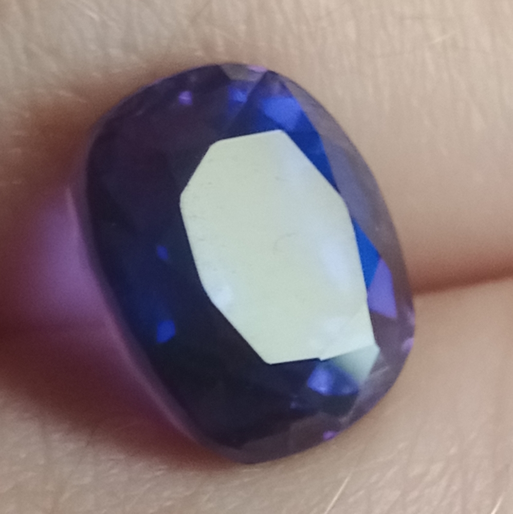 Sold5.3ct Extremely Rare Natural Purple Tanzanite Beautiful Gemstone Cushion Cut - Picture 10 of 12